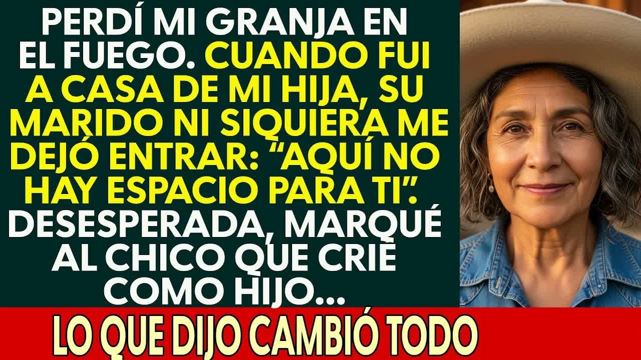 Mi granja se quemó… Mi hija me rechazó  El chico que alimenté de niño llegó en helicóptero por
