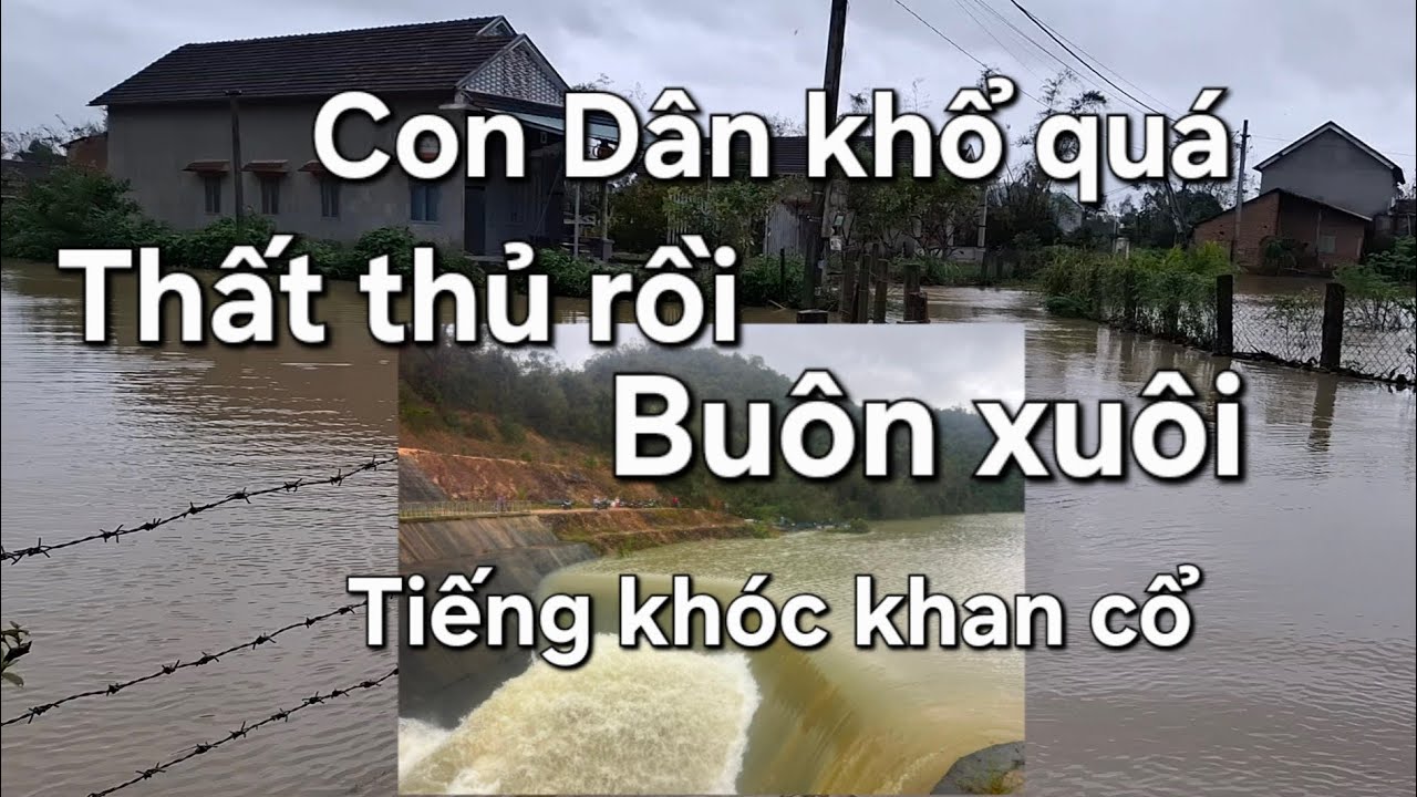 Miền Trung , Bình Định thất thủ , mất mát , tiếng khóc tận trời . Mưa lũ kéo dài . #huyhuytranpro 