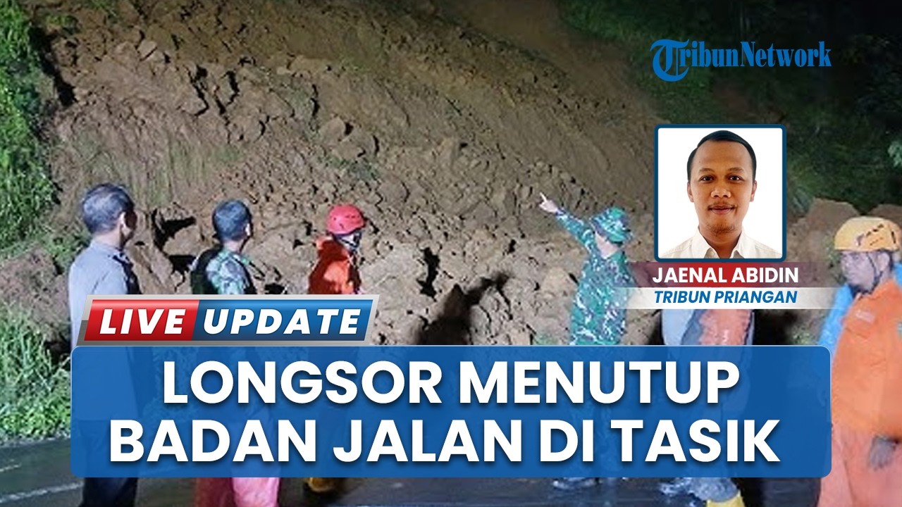 Lalin Terganggu Akibat Tebing 40 Meter Longsor di Tasikmalaya, Sempat Tutup Badan Jalan Baru Cisinga