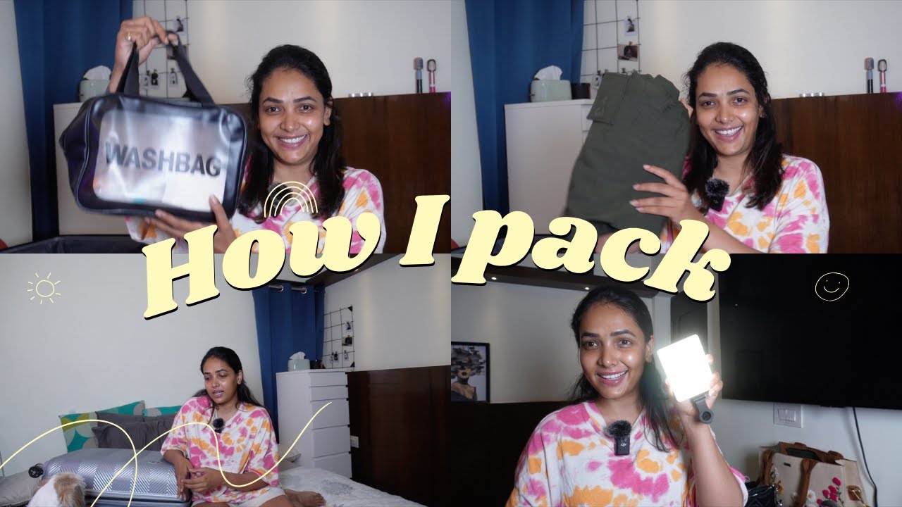 How I Pack ||Travel Essentials| Skincare,Clothes & Camera || Anupama Anandkumar #packwithme #travel