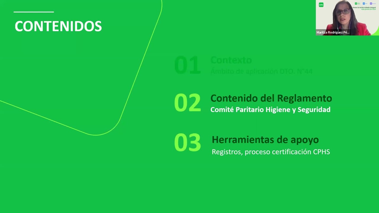 Comités Paritarios de Higiene y Seguridad basado en el nuevo DTO 44