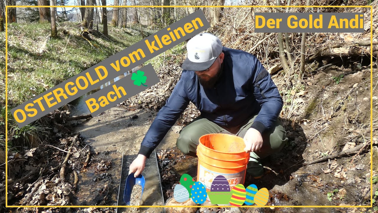 OSTERGOLD vom kleinen Bach 🍀 | Der Gold Andi | Goldwaschen | prospecting | Sachsen
