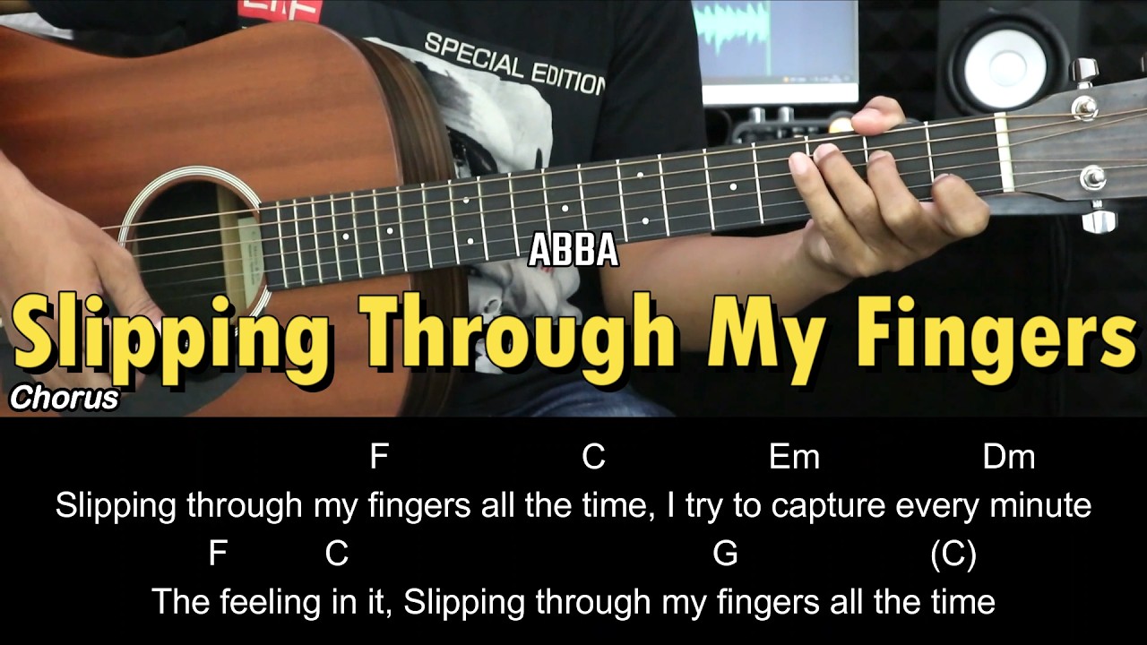 Slipping Through My Fingers - ABBA | EASY Guitar Tutorial with Chords / Lyrics - Guitar Lessons
