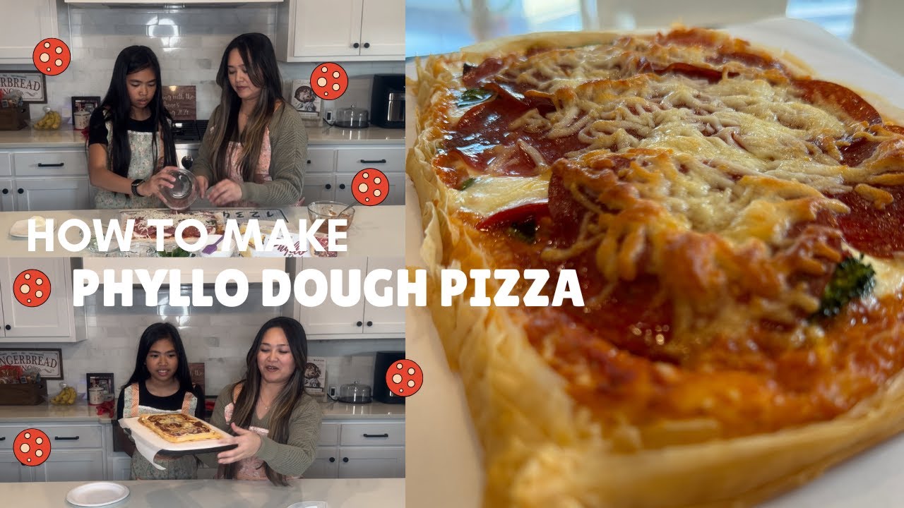 HOW TO MAKE PHYLLO DOUGH PIZZA- HANGING WITH THE ANNES