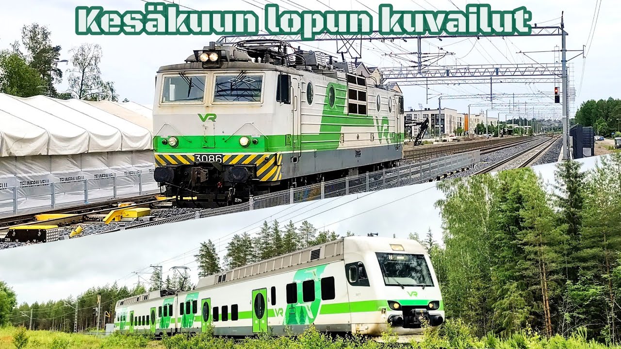 Kesäkuun lopun kuvailut | Ensimmäinen H -juna Riihimäeltä Hankoon & myöhässä kulkevia yöjunia