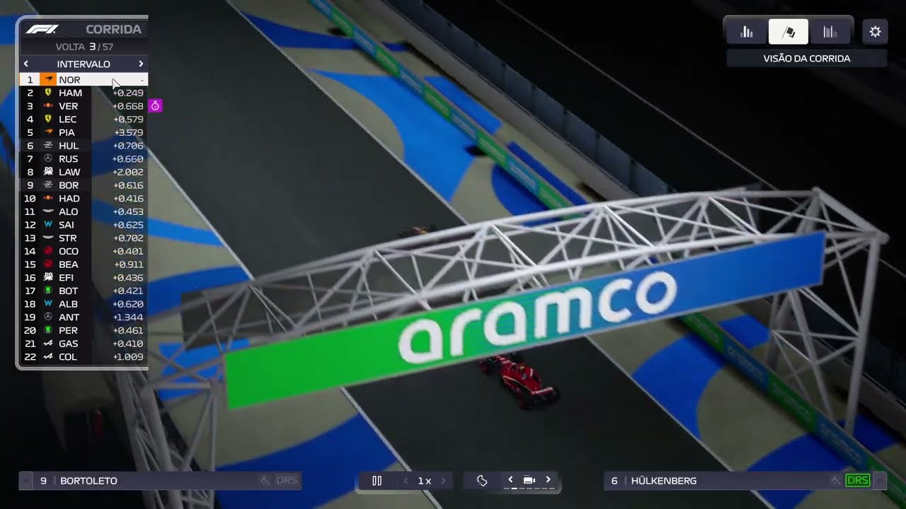 FÓRMULA 1 AO VIVO PRÉ-TEMPORADA 2026 GP DO BAHREIN BORTOLETO SURPREENDE - F1 MANAGER 24#f1aovivo