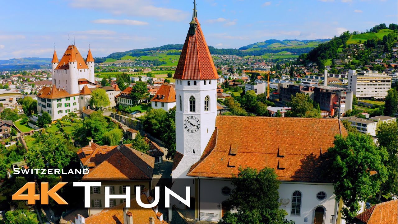 THUN🇨🇭Thoune Drone Aerial | Bern Switzerland Schweitz