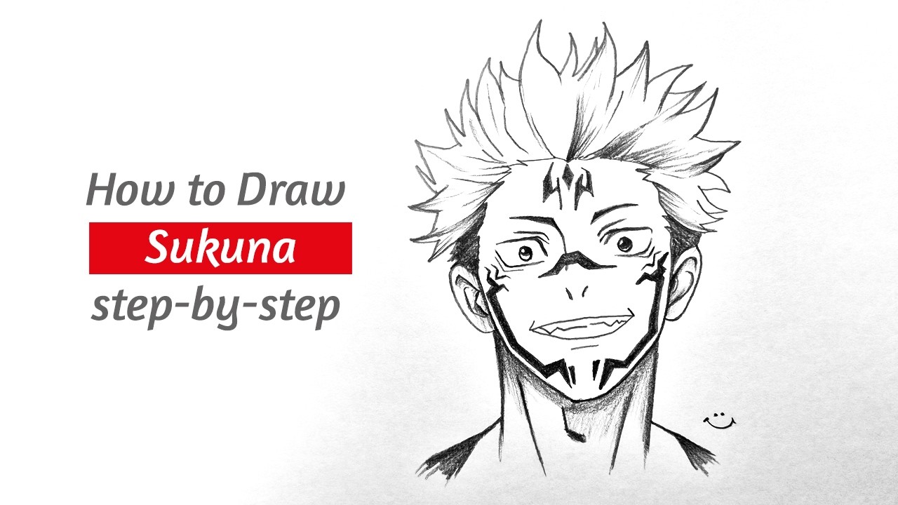 How to Draw Sukuna from Jujutsu Kaisen || Step by Step Anime Drawing || Sukuna Sketch Art