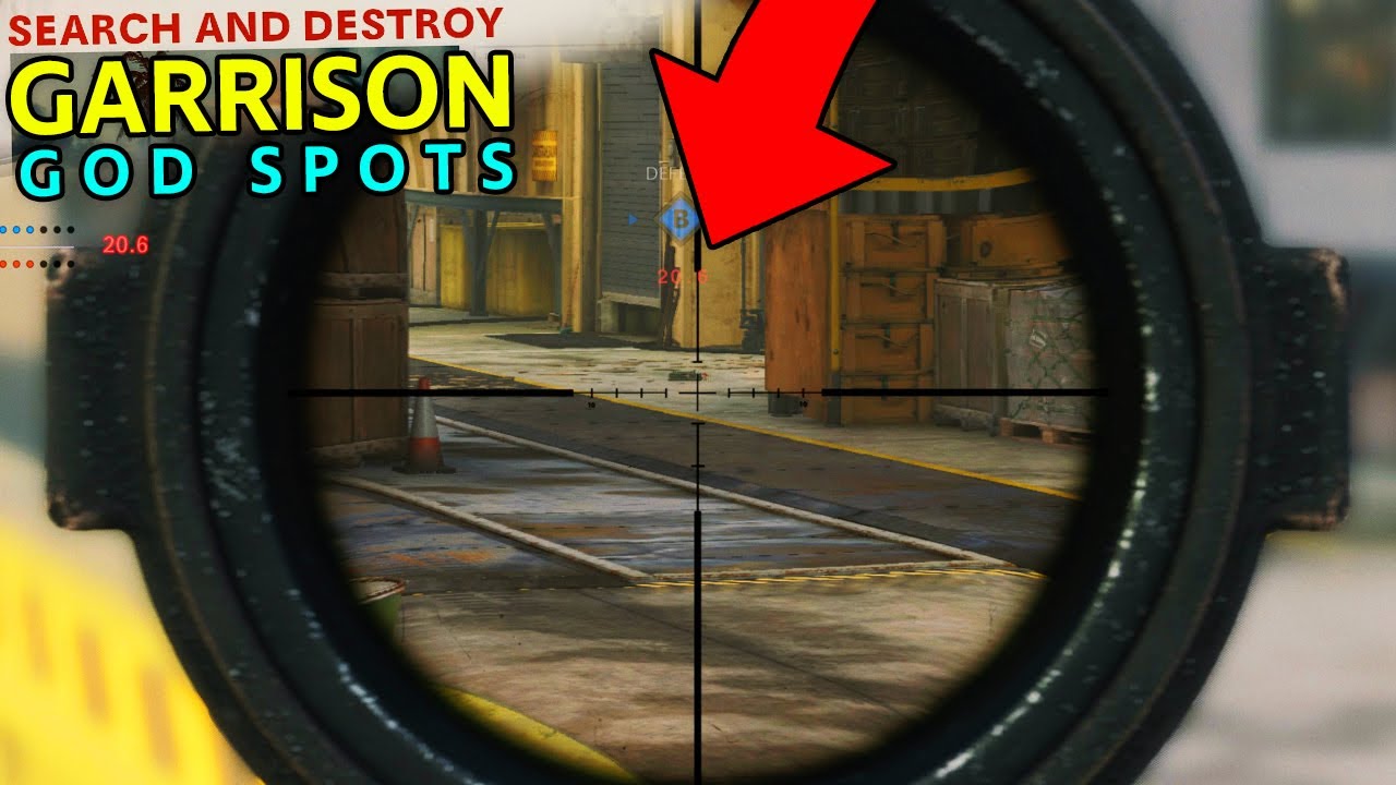 SnD GOD SPOTS on GARRISON! (BEST Competitive Search and Destroy Plant Spots) Black Ops Cold War