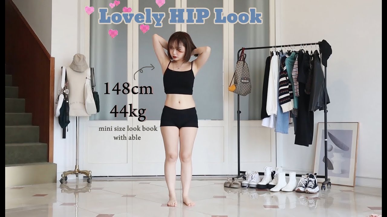 ENG/JPN) 키 148CM 단발머리도 러블리힙합스타일🦋💕 입을수 있어요 🤘🏻 l 에이블리 제품으로 코디해봤어요 ! !ㅣ [유료광고포함] 영기tv