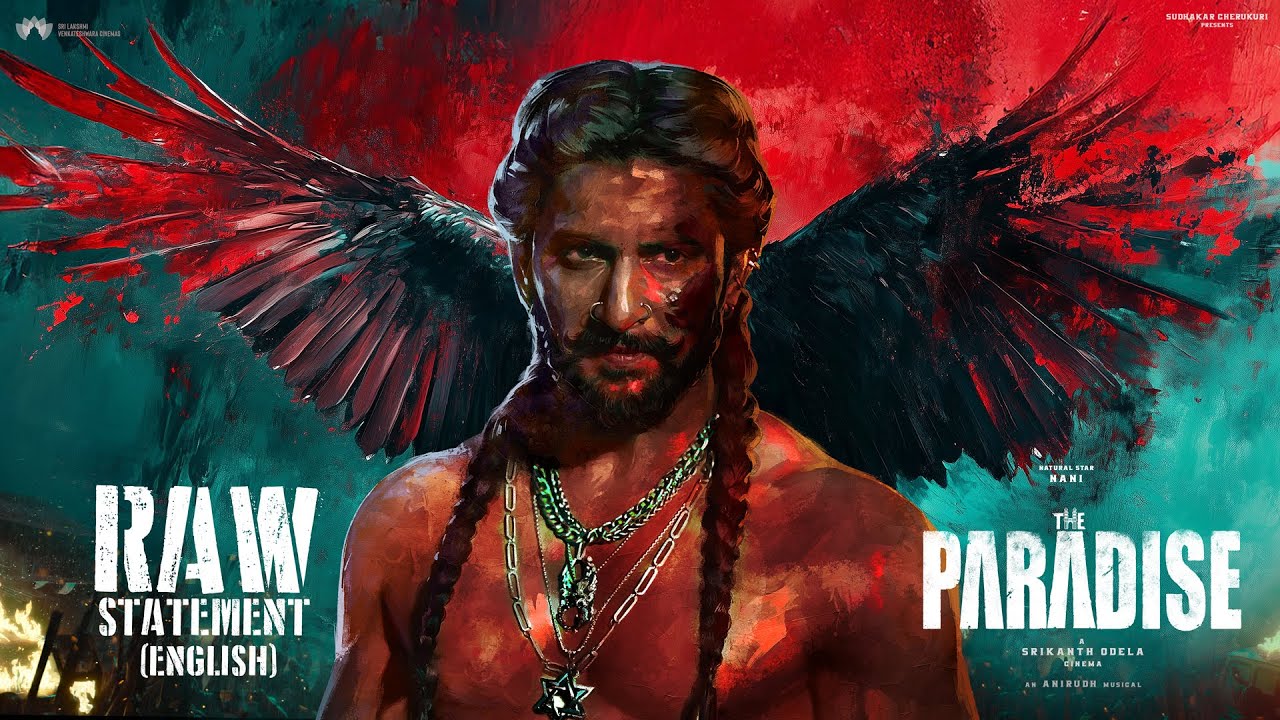 The Paradise Glimpse : RAW STATEMENT - English | Nani | Srikanth Odela | Anirudh | SLV Cinemas