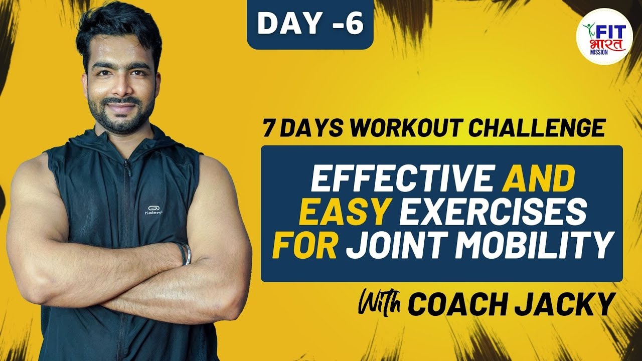 7 Days Of Workout Challenge | Day 6 | Coach Jacky - Effective and easy exercises for joint mobility