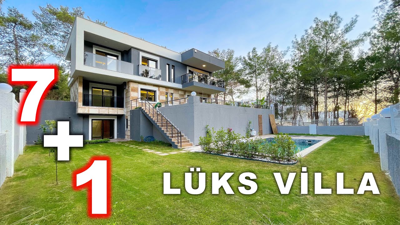 TAM MÜSTAKİL 🔥 Kuşadası Değirmendere de satılık havuzlu bahçeli müstakil villa ev turu