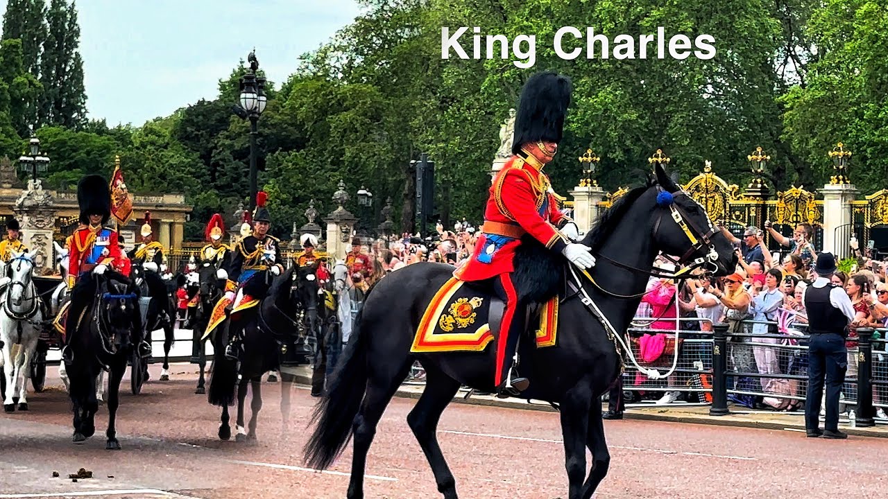 King on Horseback: King Charles Leads Royal Birthday Parade with Prince William and Princess Anne
