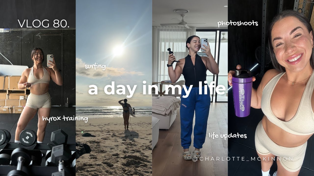 spend the day with me!! photoshoots, life updates, Hyrox training, surfing!!
