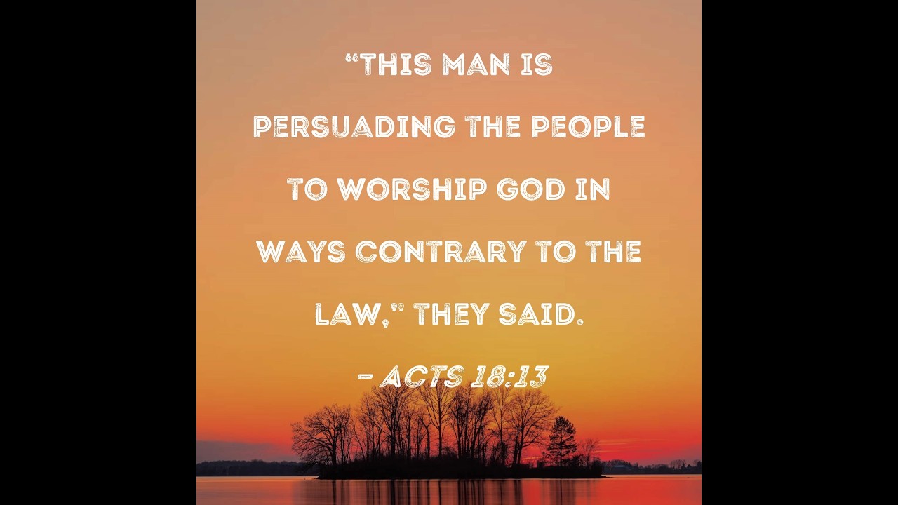 “This man persuades men to worship God contrary to the law.”