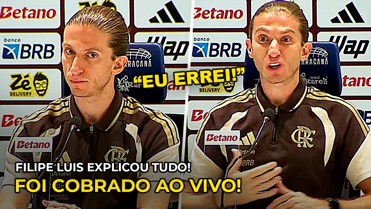 FILIPE LUIS É COBRADO AO VIVO POR JORNALISTA E EXPLICA SUAS ESCOLHAS CONTRA O LANÚS!