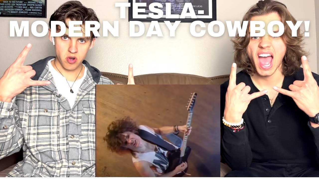 Twins React To Tesla- Modern Day Cowboy!!!