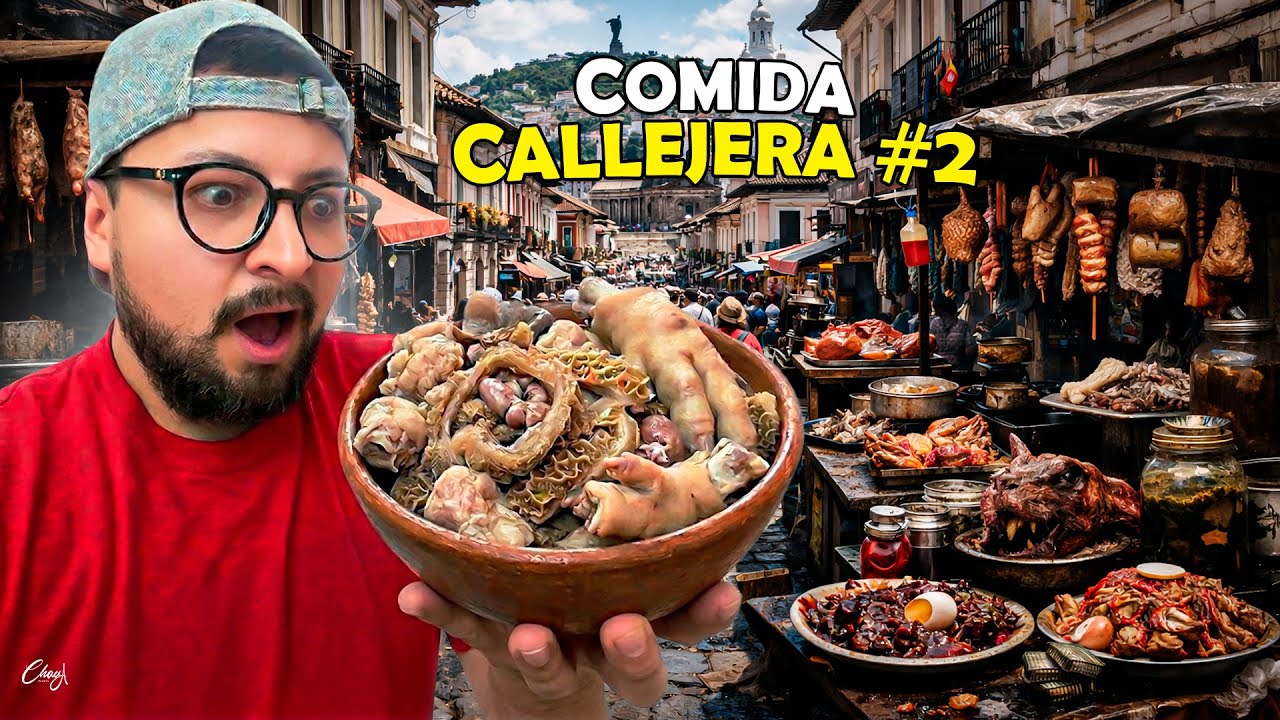 Desde Tripas de Res hasta Huevos de Codorniz | Comidas CALLEJERAS en Ecuador 🇪🇨 