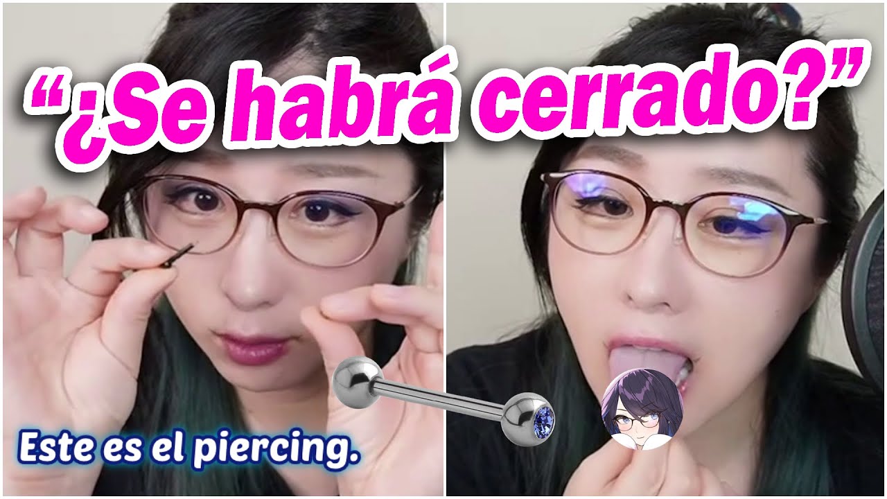 Kson comprueba en directo si el agujero de su lengua se cerr&oacute; y cuenta que tuvo otro piercing SUB ES