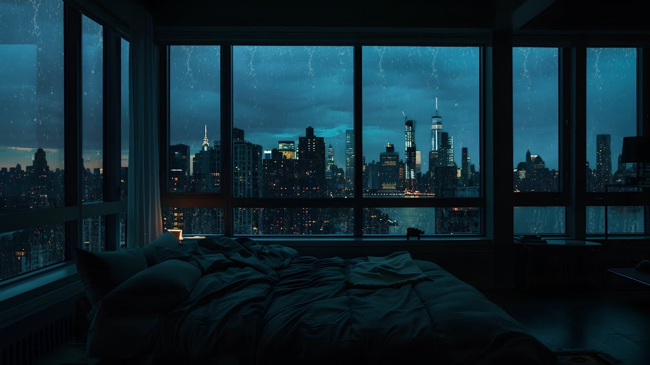 Urban Rain for Peaceful Sleep 🌧️ 8-Hours of Calm and Serenity
