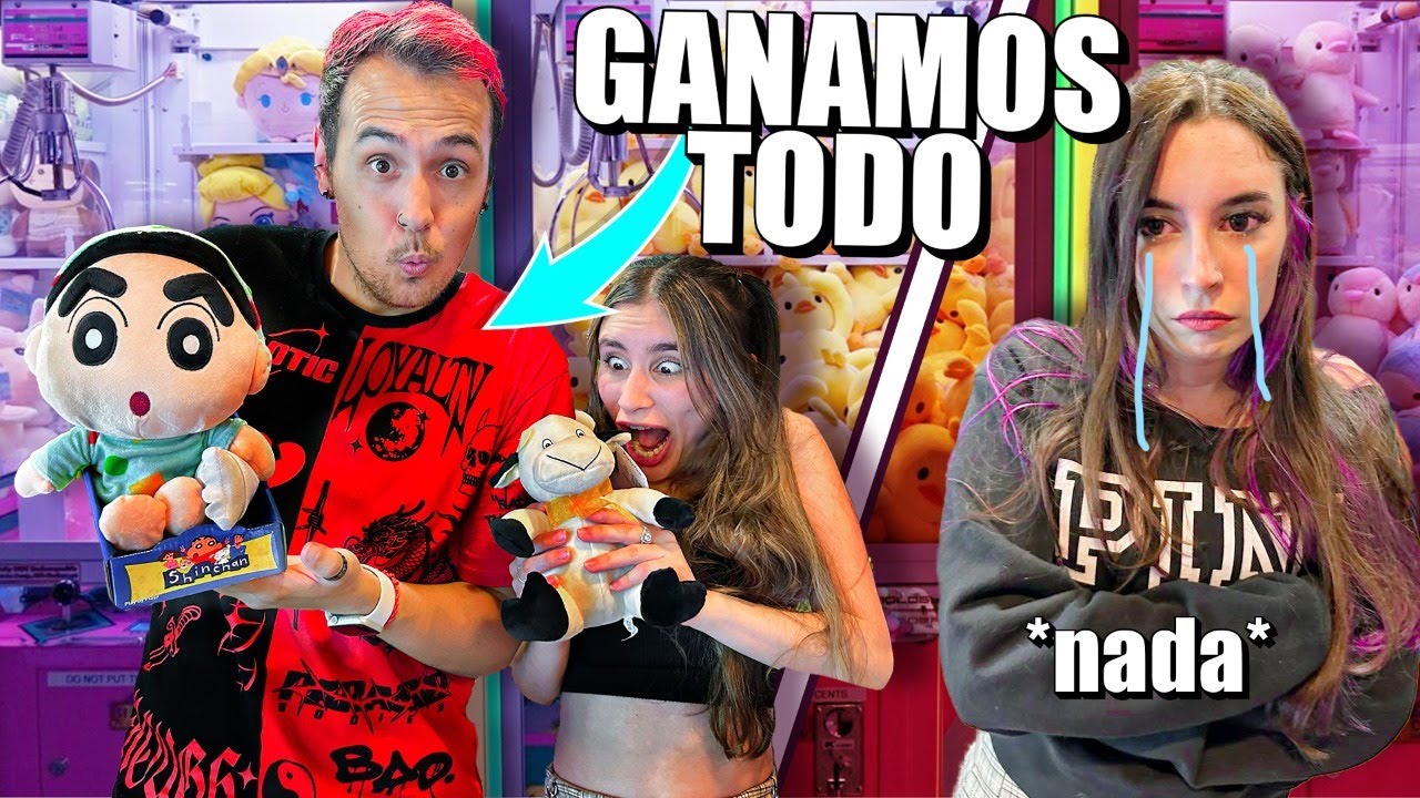EL TEAM CONSIGUE LOS MEJORES PREMIOS EN LA MAQUINA DE GANCHO!