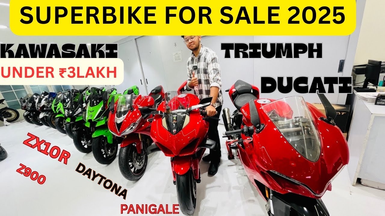 2025 Cheapest Used Superbike Super Machine Delhi Kawasaki Ninja ZX10R Z900 Ducati ,Triumph ,Hayabusa