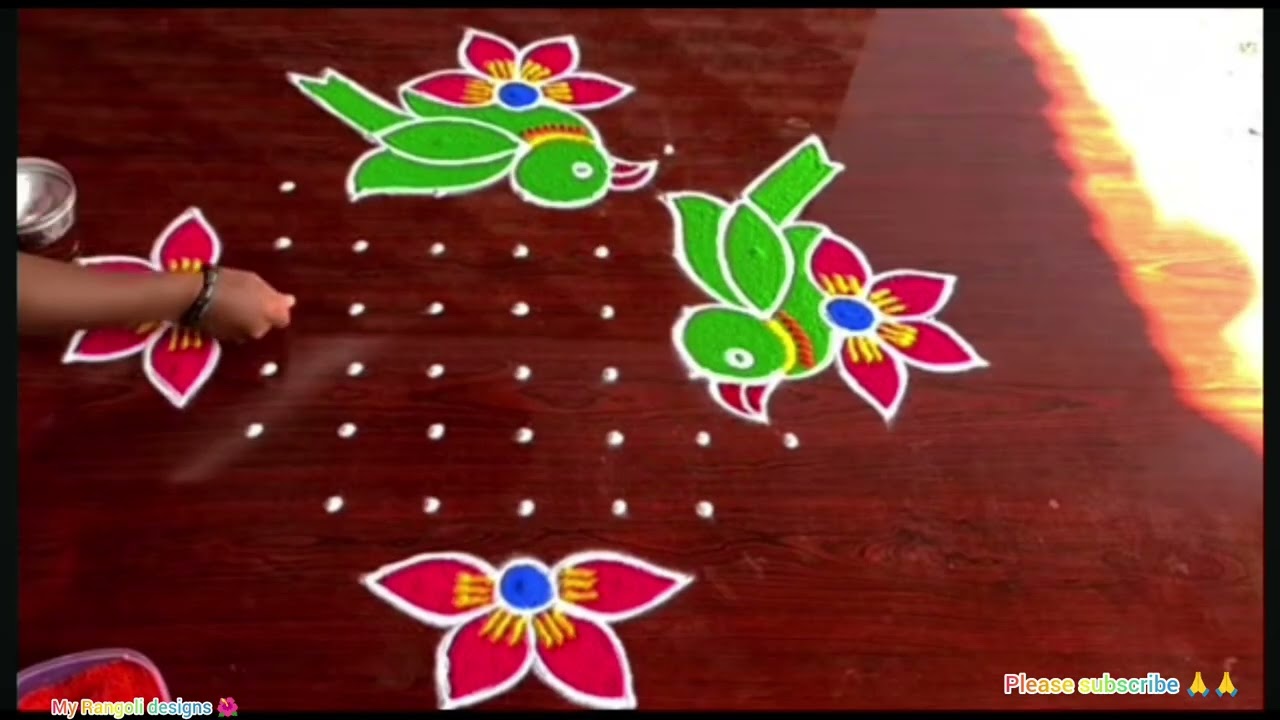 🪔🌺Dhanurmasam Rangoli designs simple 🪔🌺 kolam festival beginners amazing 🪔🌺 videos 