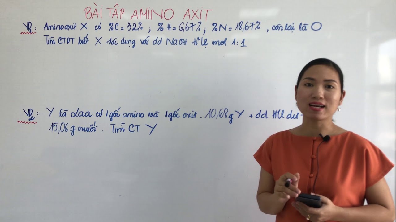 CÁC DẠNG BÀI TẬP TOÁN AMINO ACID - HÓA HỌC 12 - NGUYỄN PHÚC HẬU EDU
