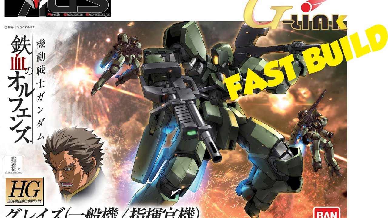 N004-HG 1/144 IBO Graze Standard/Commander Type (Fast Build)