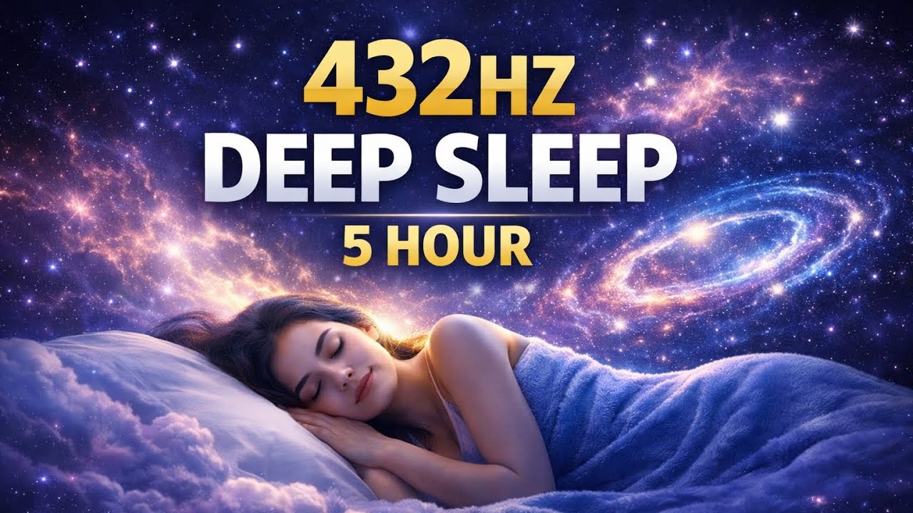 432Hz Piano Sleep Music 🌙 5 Hours | Deep Healing & Fall Asleep Fast