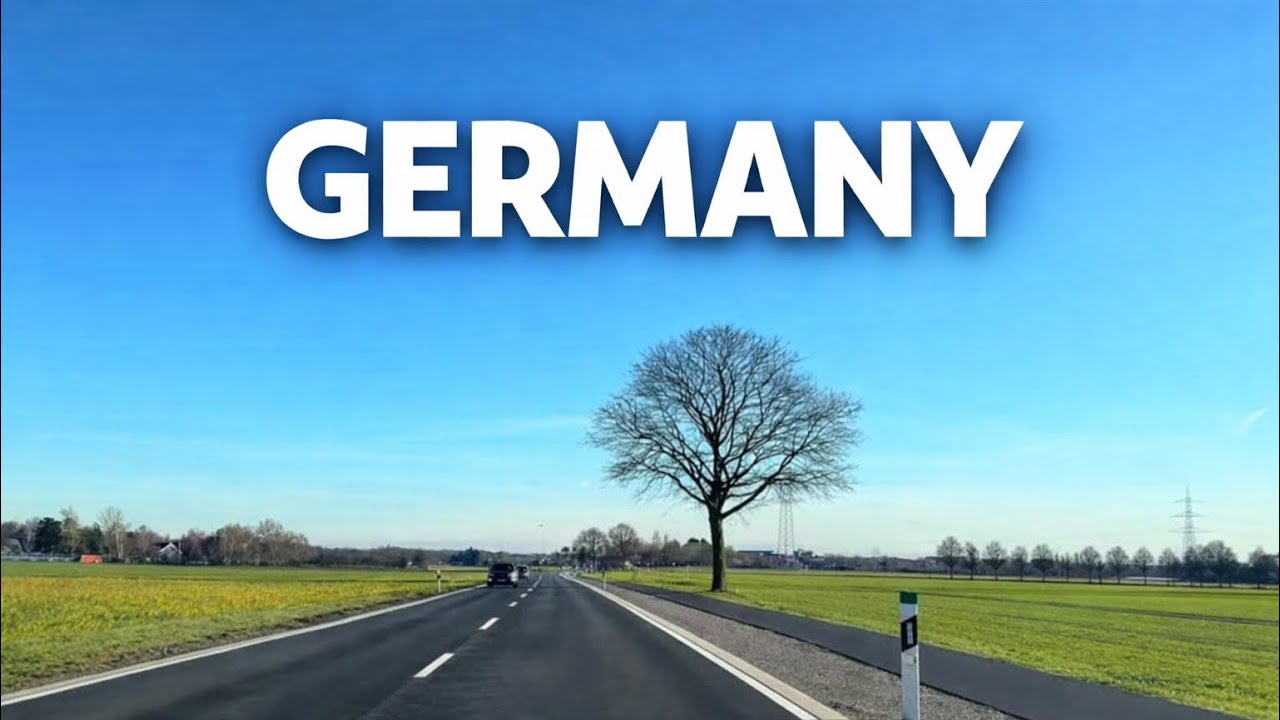 Relaxing Scenic Drive from the Netherlands to Germany 🇳🇱➡🇩🇪 | Sunny Day to Cologne (Köln)