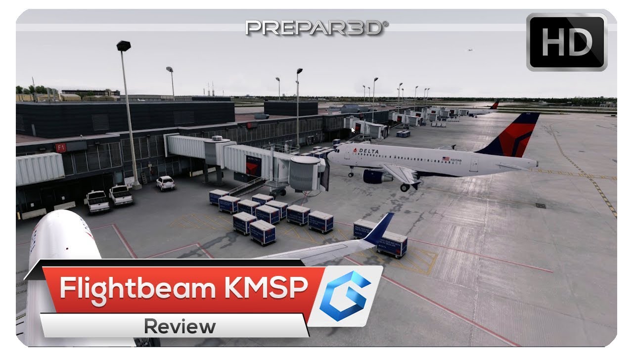 [P3Dv4] Flightbeam Minneapolis KMSP | Review