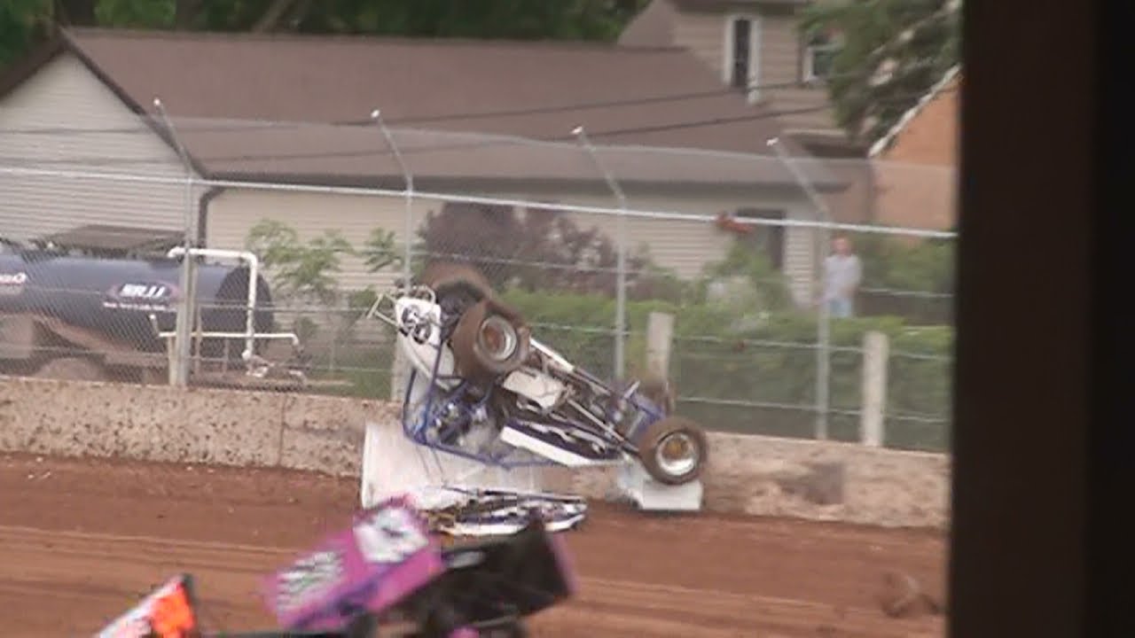 IRA Sprint Cars Plymouth Dirt Track June 2014