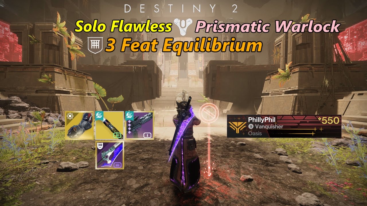 3 Feat Equilibrium Solo Flawless Prismatic Warlock (Destiny 2: Renegades)
