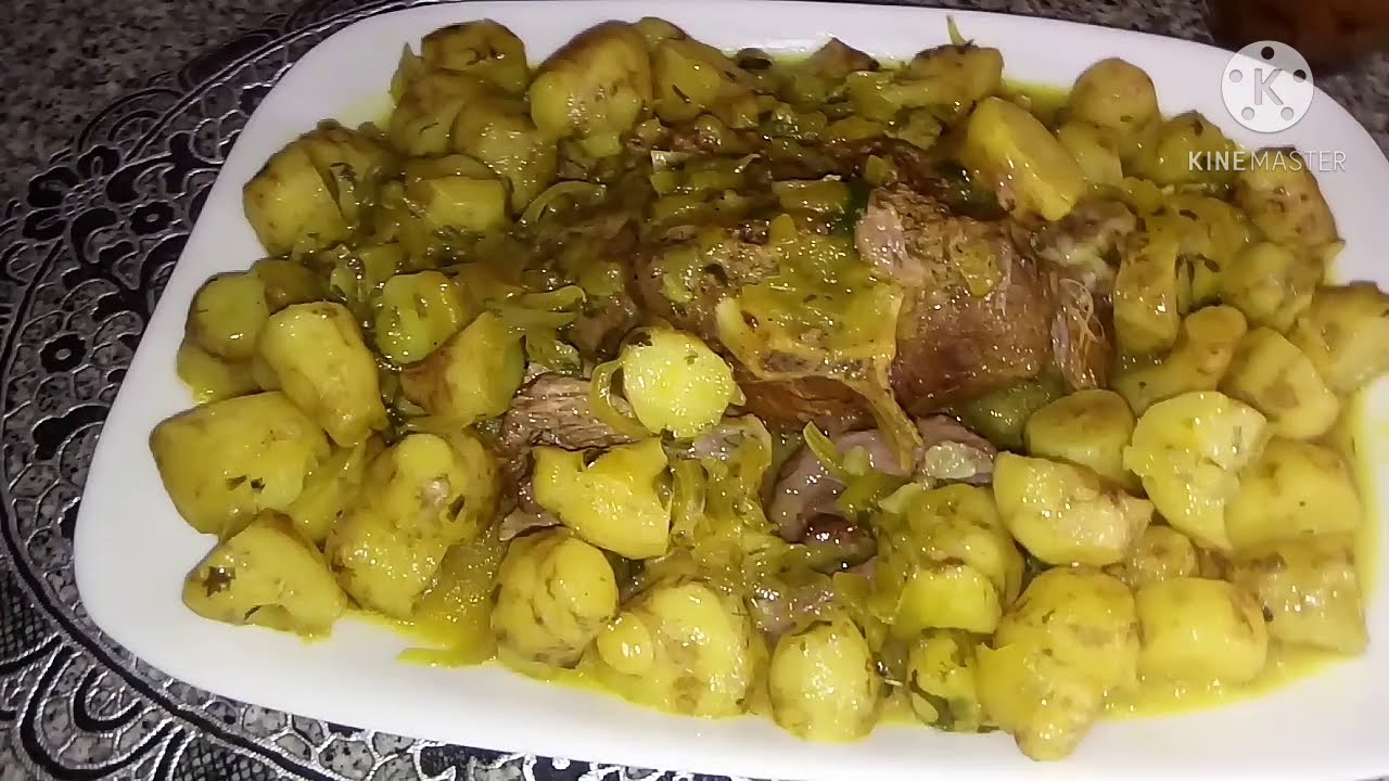 recette de topinambour a la tlemcénienne/طجين بطاطس قصبية تقليدي و لا اروع