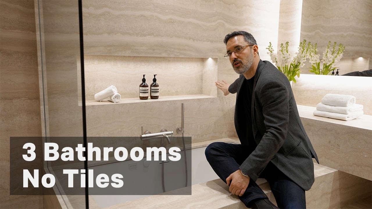 Tile Free Modern Bathroom Designs: No Tile, No Grout