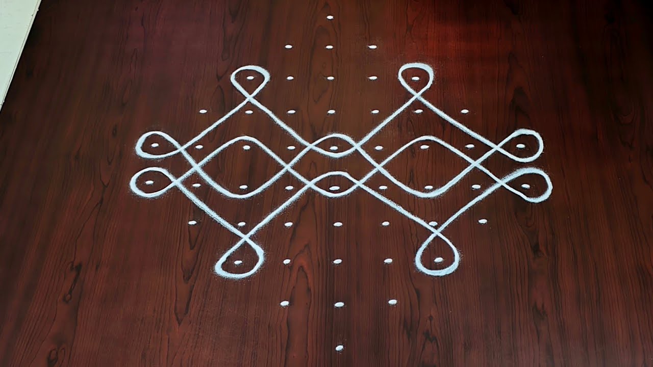 9dots melikala muggulu|easy rangoli|daily chukkala muggulu||sikku,kambhi,neli kolams|#Nice Rangoli