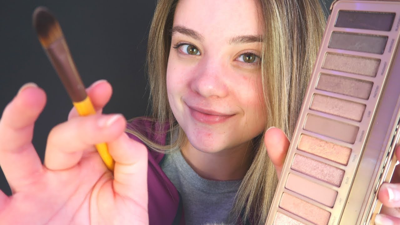 ASMR Valentine's MAKEUP ARTIST Date Make Up Roleplay! Face Brushing, Tapping, Crinkles, Whispers