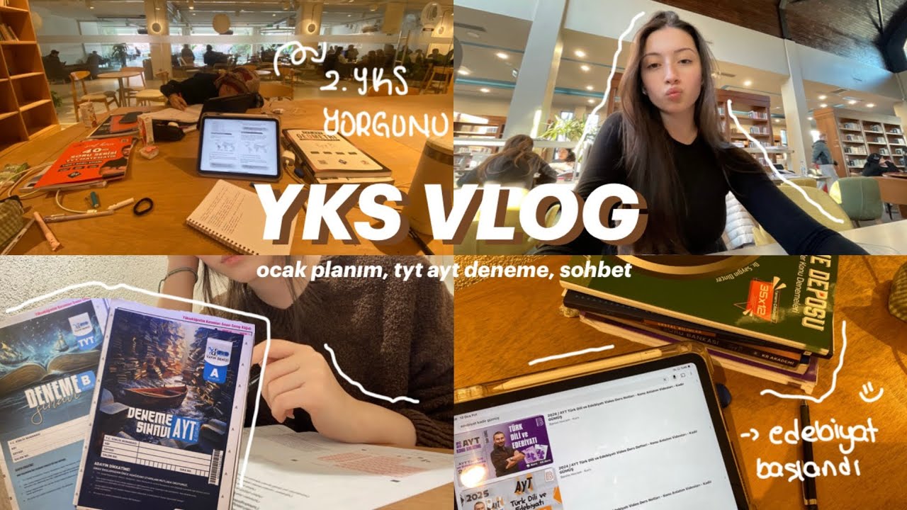 Yks Vlog | Yılın ilk ayt denemesi, ocak ayı planım, ypt grubumuz, bol sohbet 📚✨#mezun #yks26 