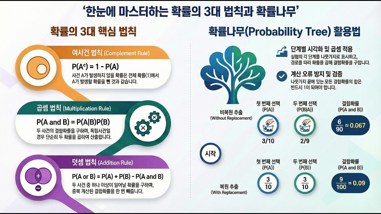 [Keller 경영경제통계학 24] Ch6.3 확률법칙과 확률나무