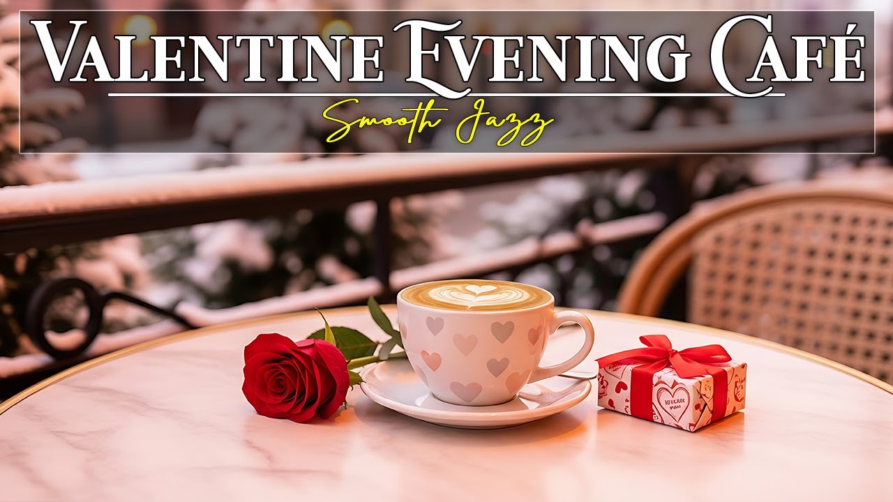 Valentine Evening Café ☕💖 Smooth Jazz for Quiet Focus & Romantic Relax