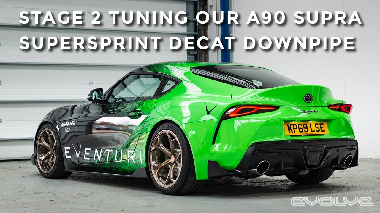 Our Mk5 Supra gets a Supersprint decat and Stage 2 Evolve Tune - Dyno & Dragy Results!