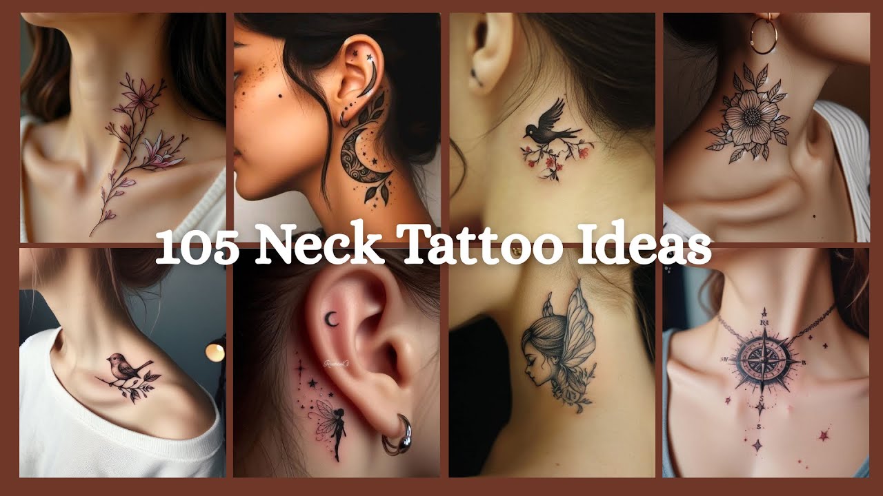 Unique collection of neck tattoos ideas