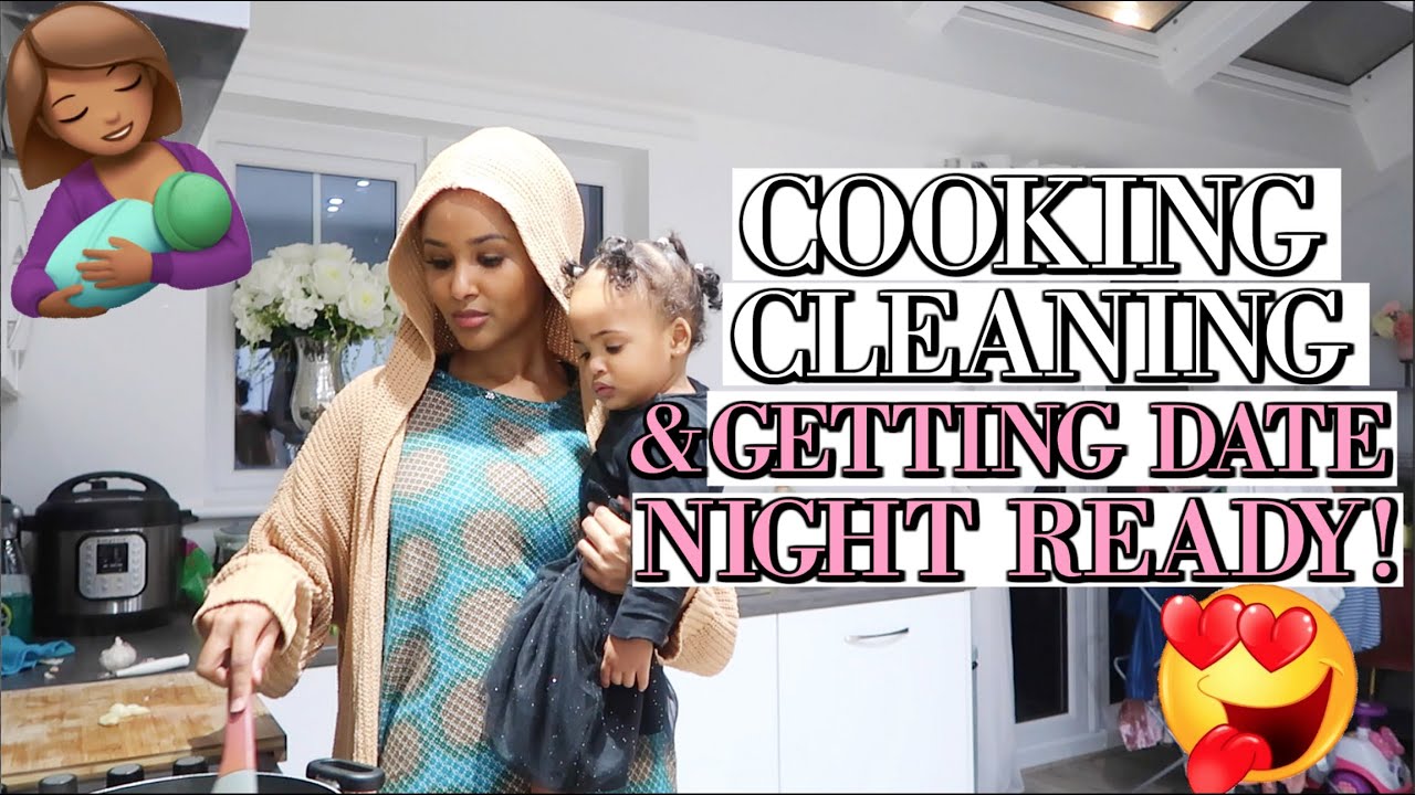 DAY IN THE LIFE OF STAY AT HOME SOMALI MUM OF 2 | Cooking For At Home Date Night For Husband!