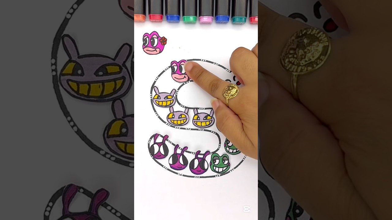 The Amazing digital circus paper puzzle game!!❤️😍 #art #ytshort #paperpuzzlegame #tadc