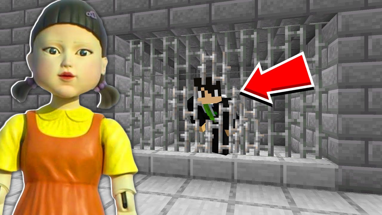 Incerc Sa Scap Din Inchisoarea *SQUID GAME* in Minecraft! Reusesti?