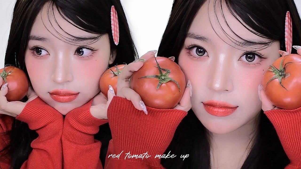 요즘 유행한다고? 여름에 잘 어울리는 레드블러셔를 사용한 