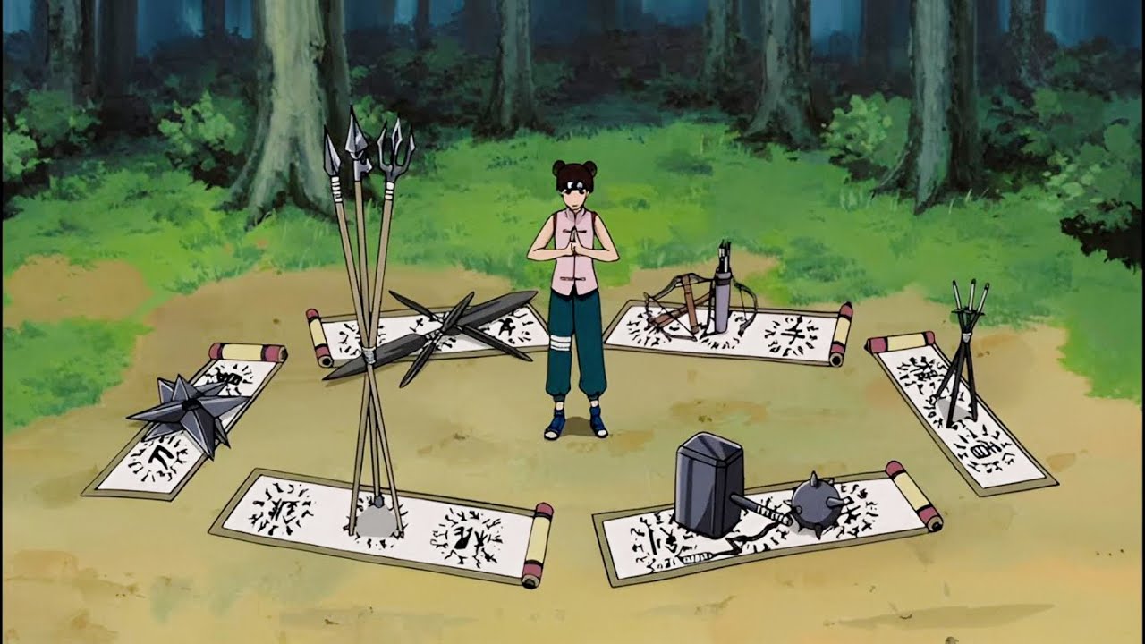 TenTen: Powers & Fight Scenes | Naruto