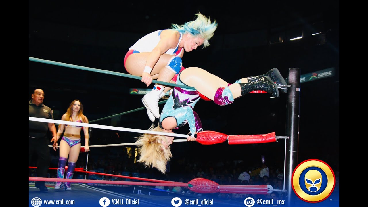 #CMLL #PaulineLaout & Dalys & Tiffany vs Princesa Sugehit & Kaho Kobayashi & Estrellita